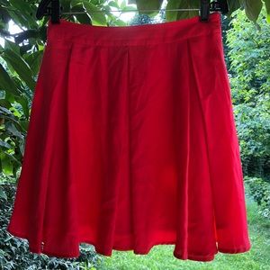 Collective Concepts Coral Pink Pleated Mini Skirt